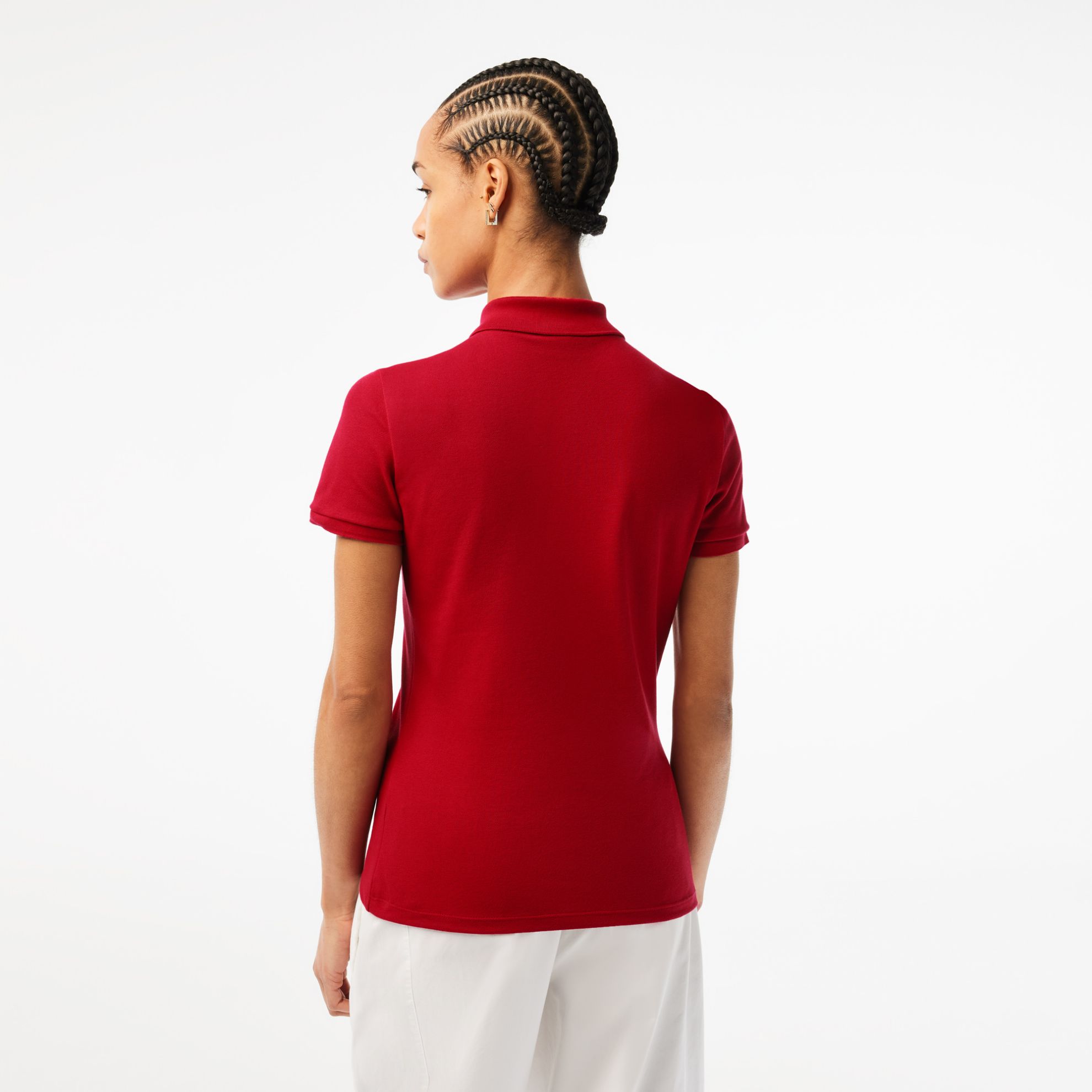 Εικόνα της Γυναικεία Stretch Cotton Piqué Polo Μπλούζα Slim Fit