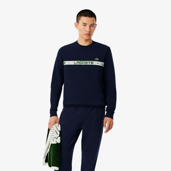 Εικόνα της Ανδρικό Branded Stripe Tennis Φούτερ