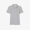 Γυναικεία L.12.D Ribbed Cotton Polo Μπλούζα Slim Fit