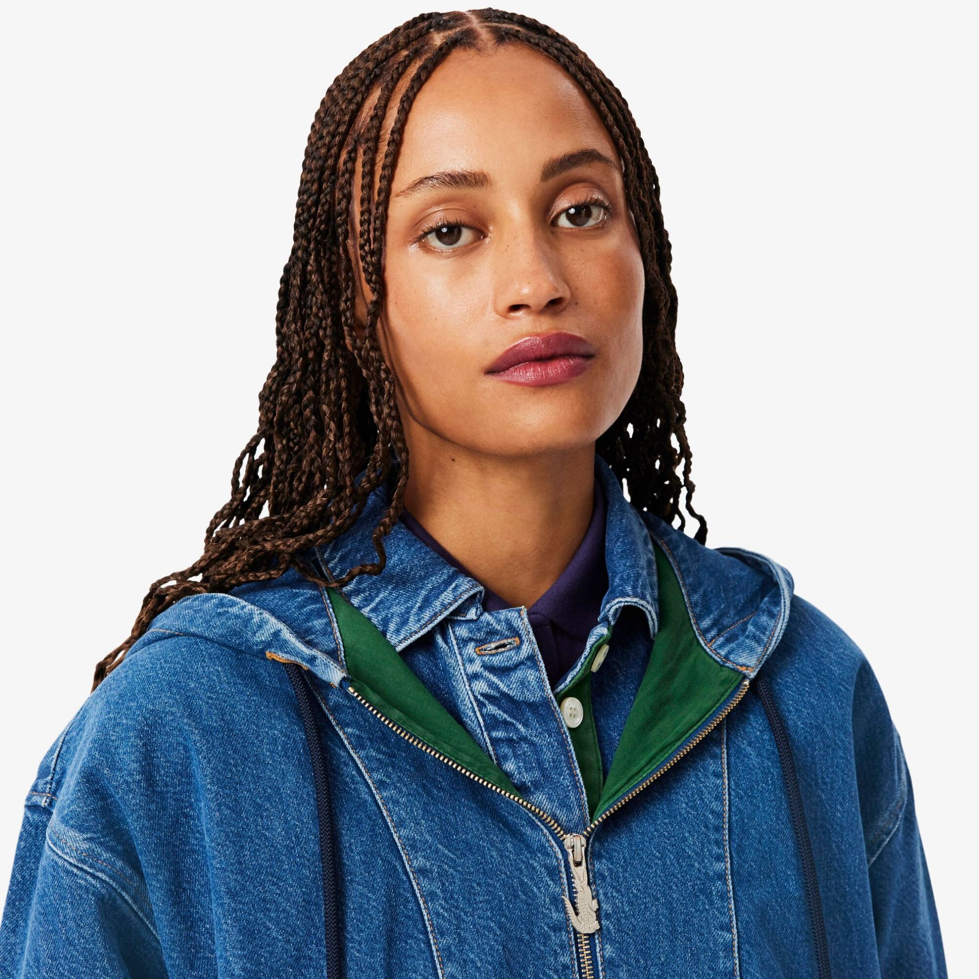 Εικόνα της Γυναικείο Oversized Denim Popover Jacket