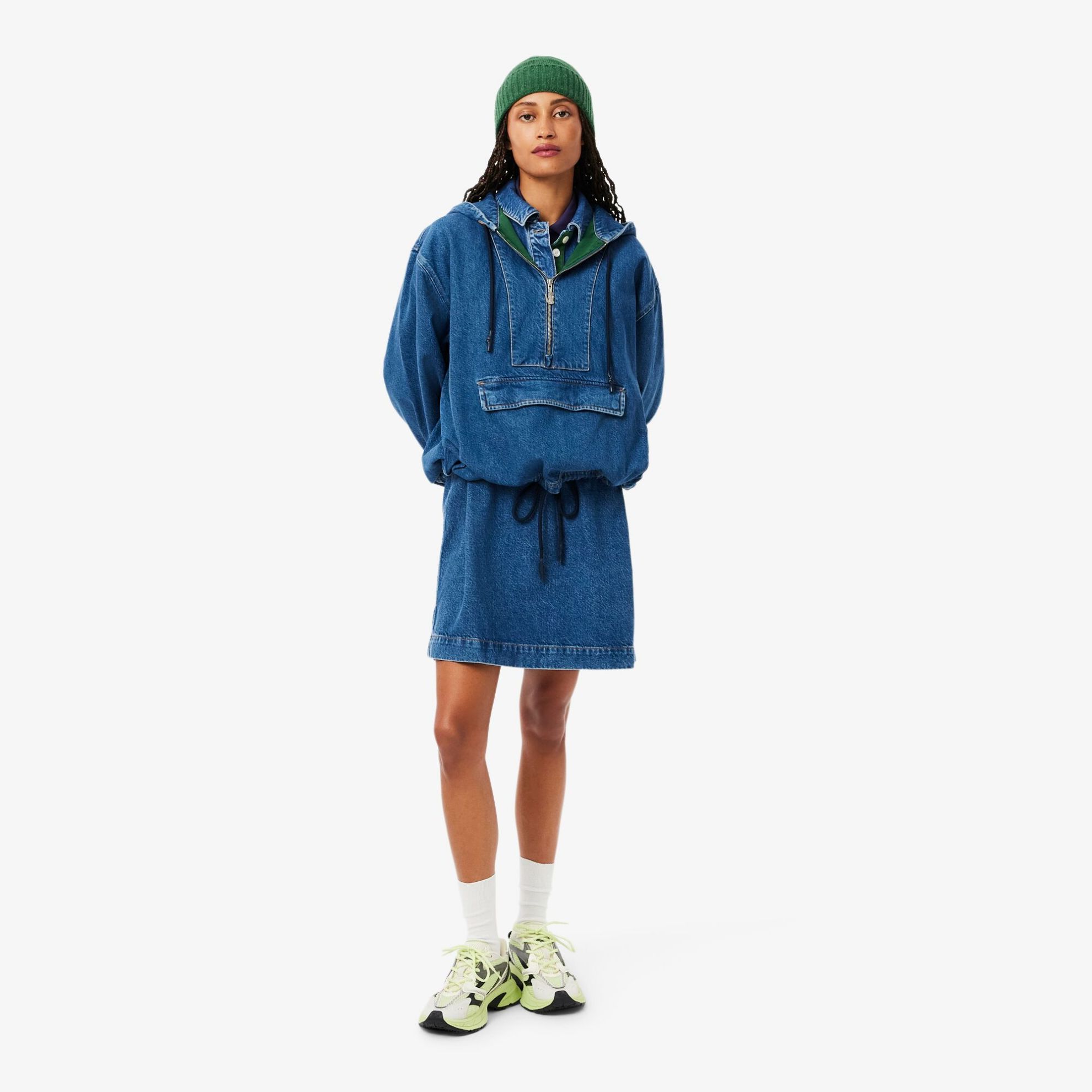 Εικόνα της Γυναικείο Oversized Denim Popover Jacket