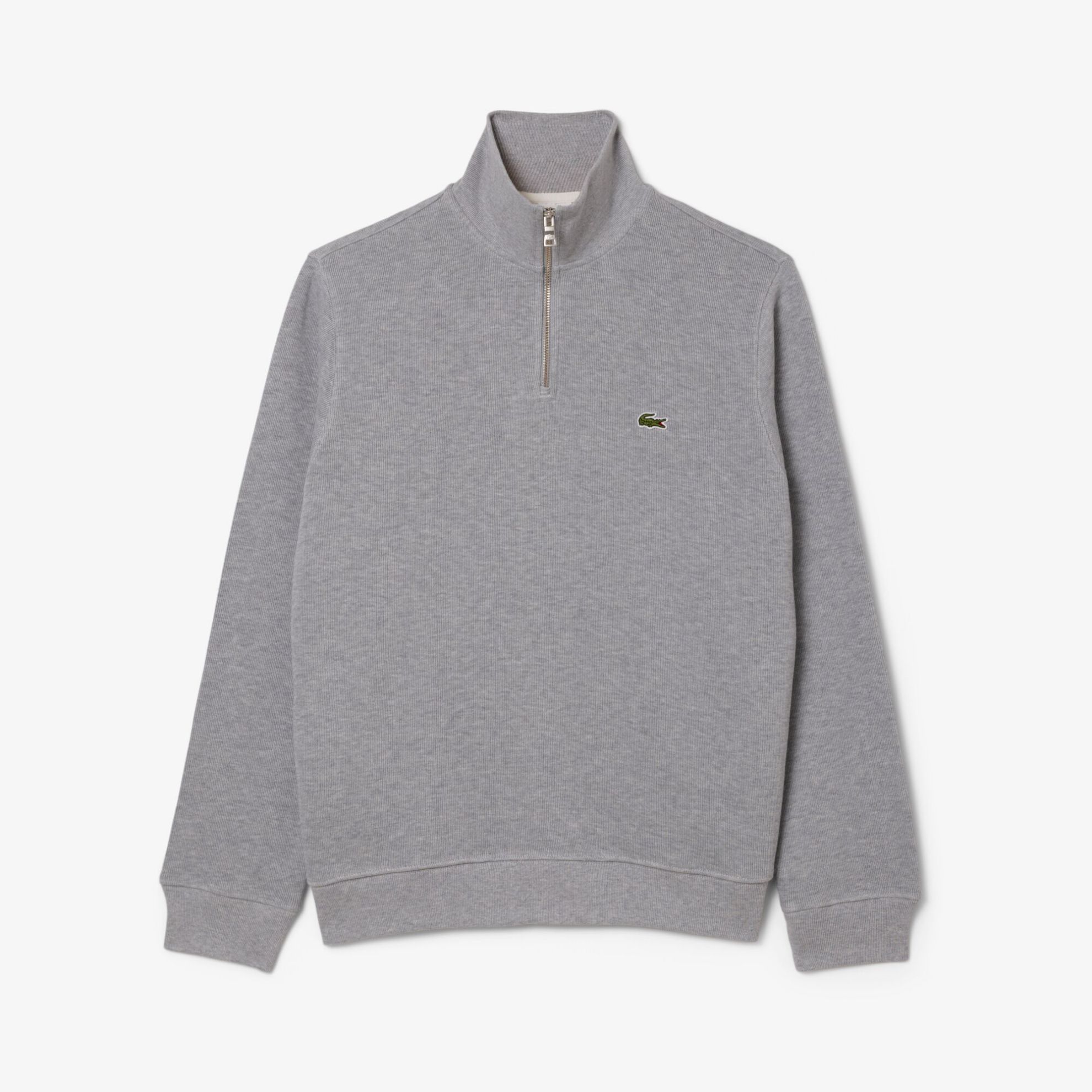 Εικόνα της Ανδρικό Zippered Stand-Up Collar Βαμβακερό Φούτερ