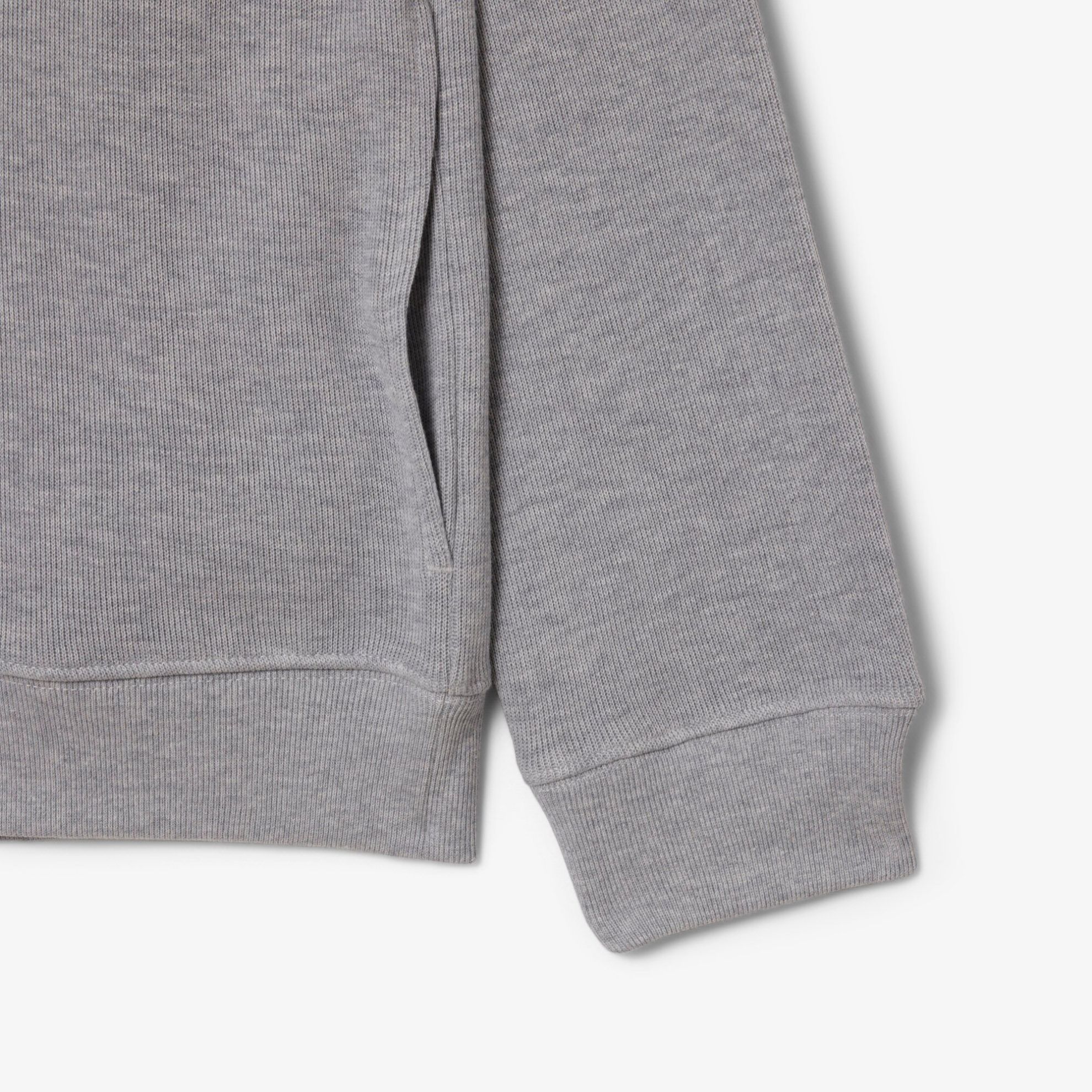 Εικόνα της Ανδρικό Zippered Stand-Up Collar Βαμβακερό Φούτερ