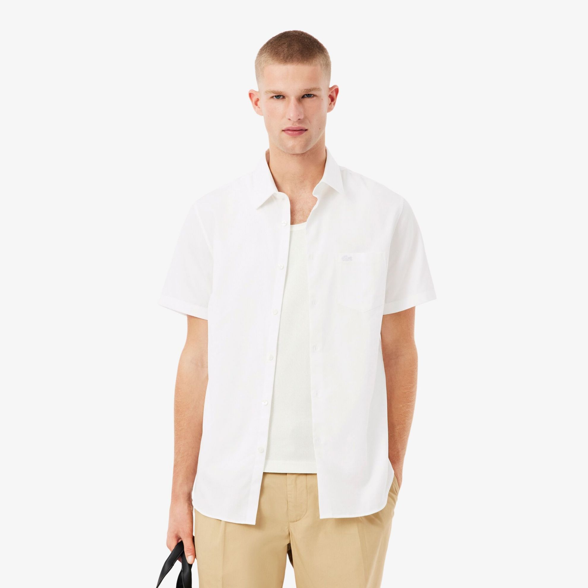 Εικόνα της Ανδρικό Solid Cotton Πουκάμισο Regular Fit