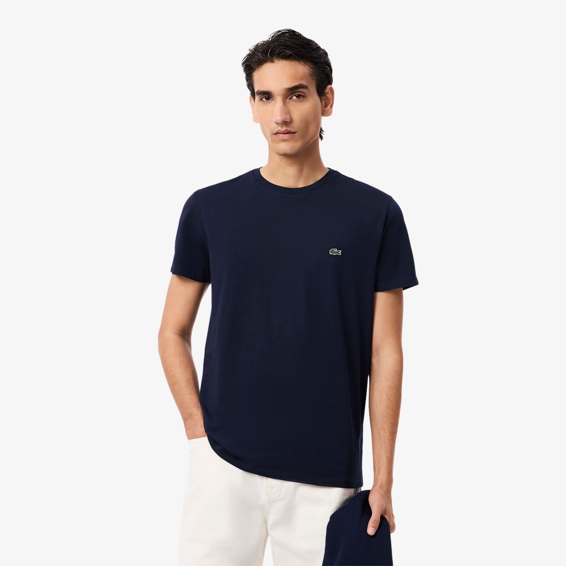 Εικόνα της Ανδρικό T-shirt Pima Cotton Jersey με Λαιμόκοψη