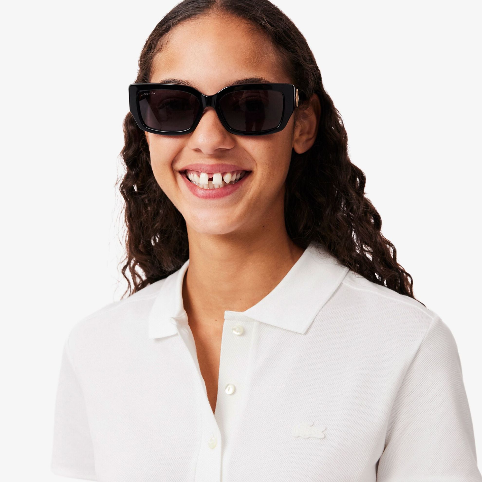 Εικόνα της Γυναικεία Stretch Cotton Piqué Polo Μπλούζα Slim Fit