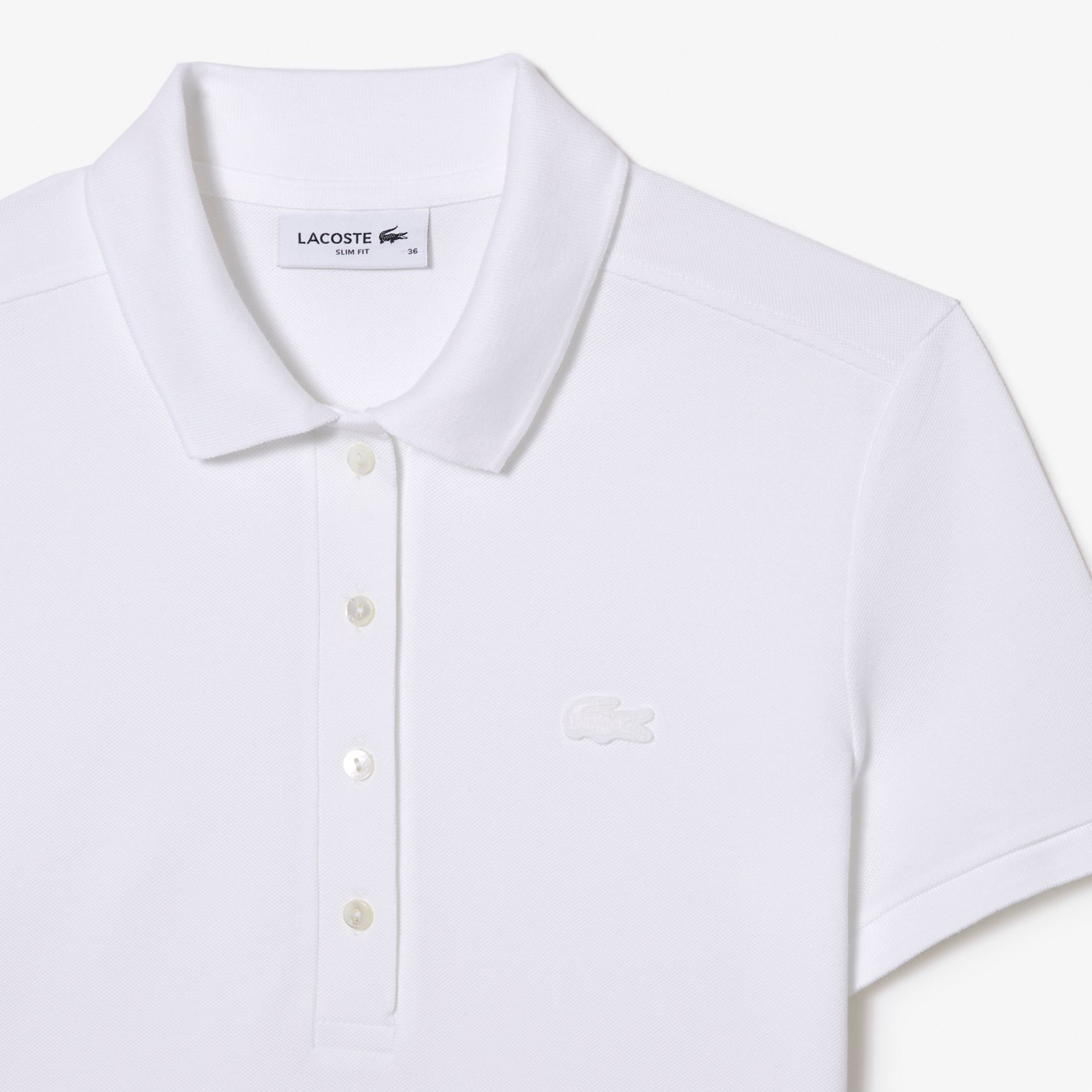 Εικόνα της Γυναικεία Stretch Cotton Piqué Polo Μπλούζα Slim Fit