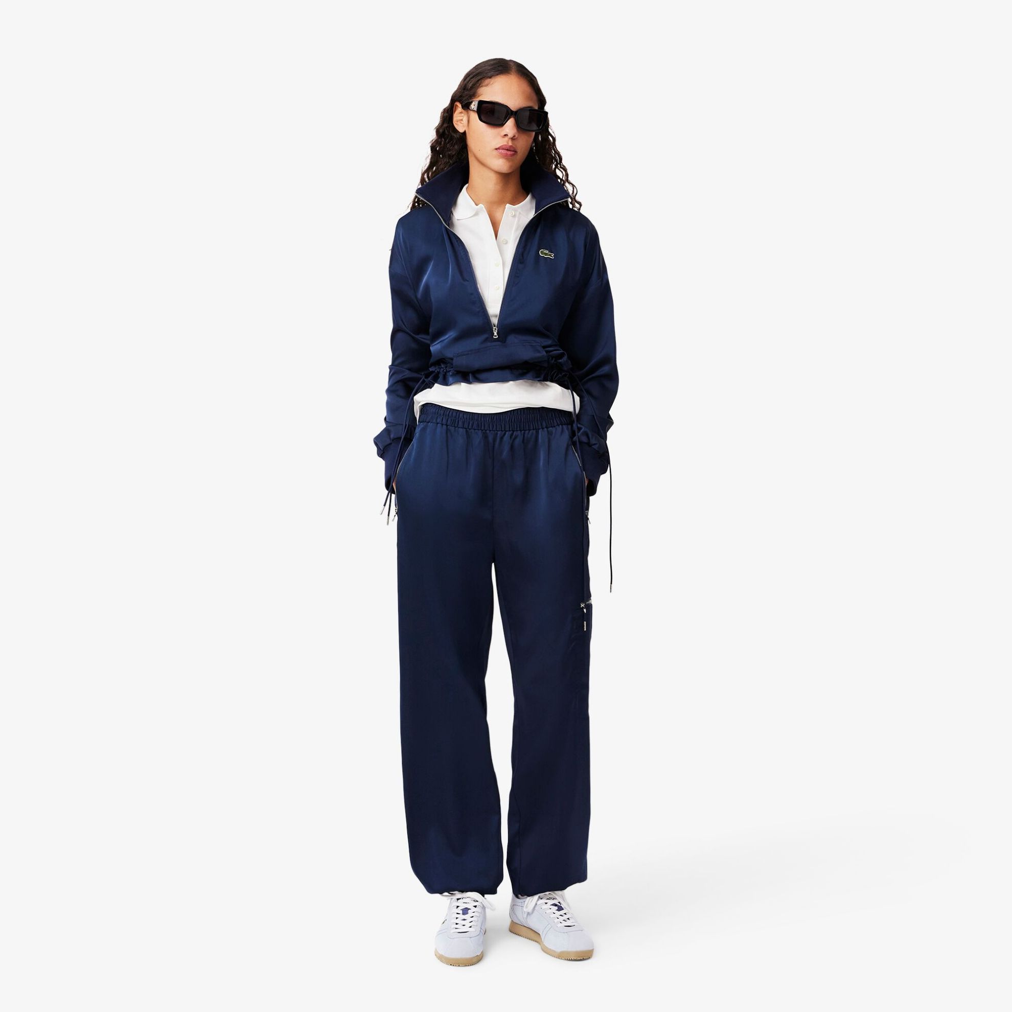 Εικόνα της Γυναικεία Stretch Cotton Piqué Polo Μπλούζα Slim Fit