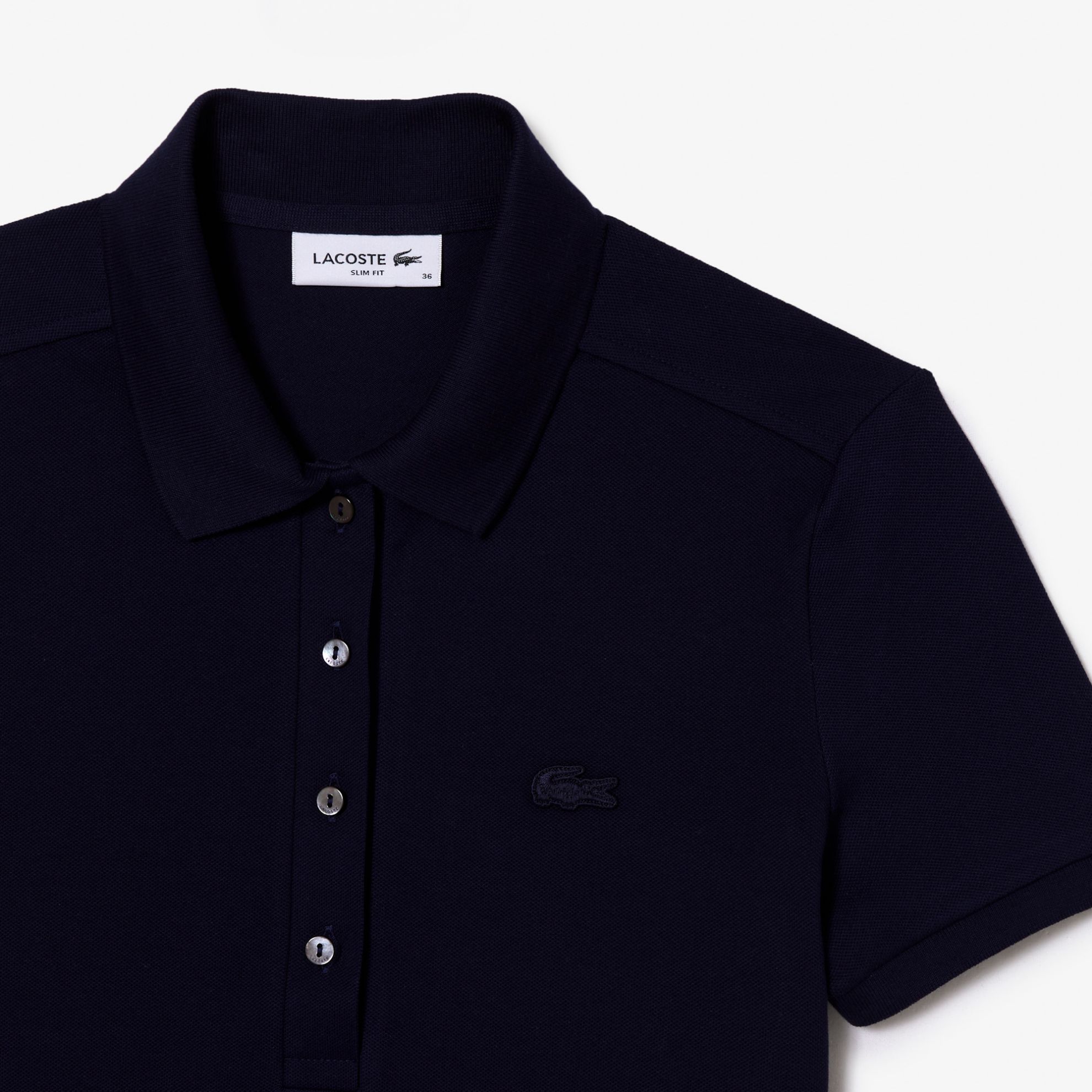 Εικόνα της Γυναικεία Stretch Cotton Piqué Polo Μπλούζα Slim Fit