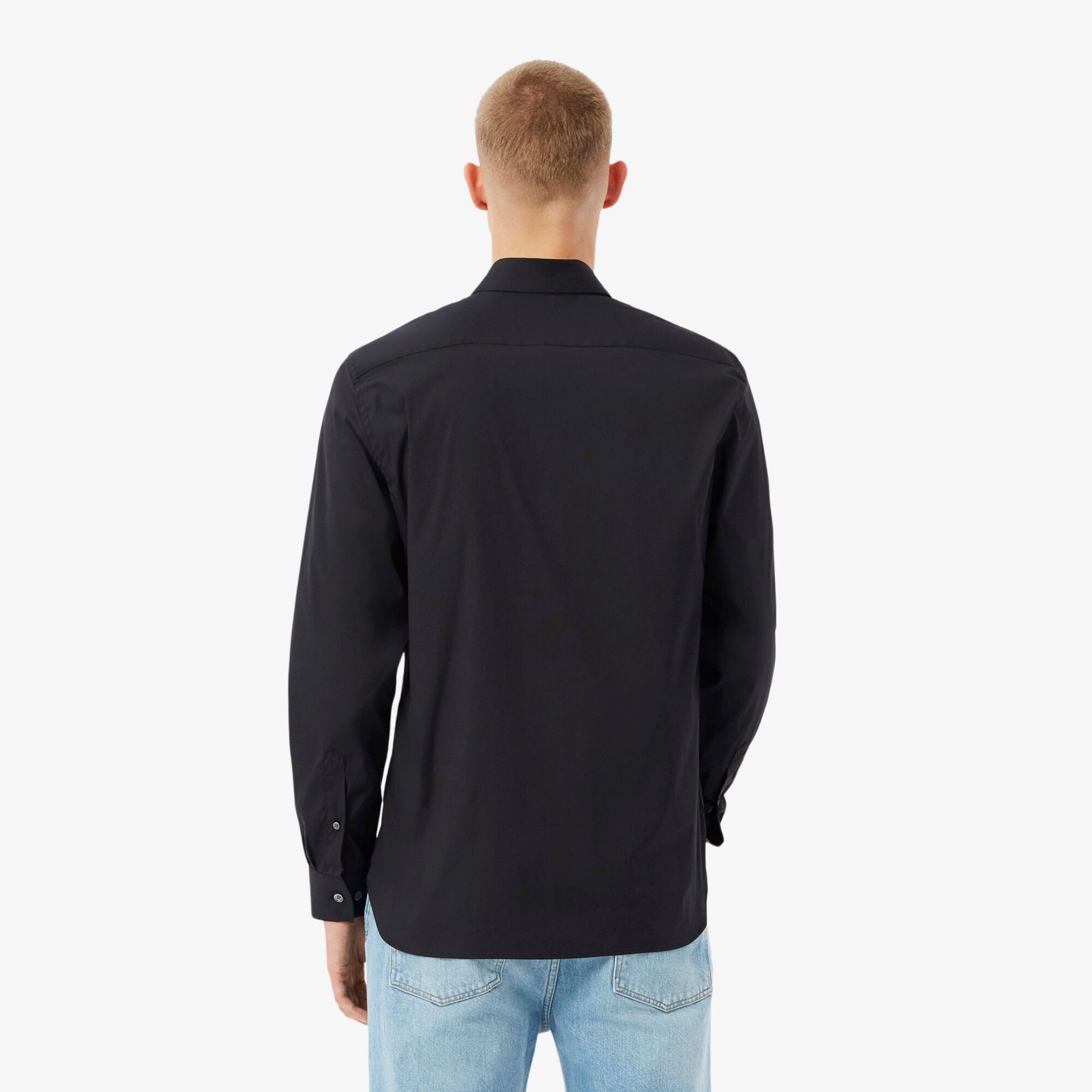 Εικόνα της Ανδρικό French Collar Cotton Poplin Πουκάμισο Slim Fit