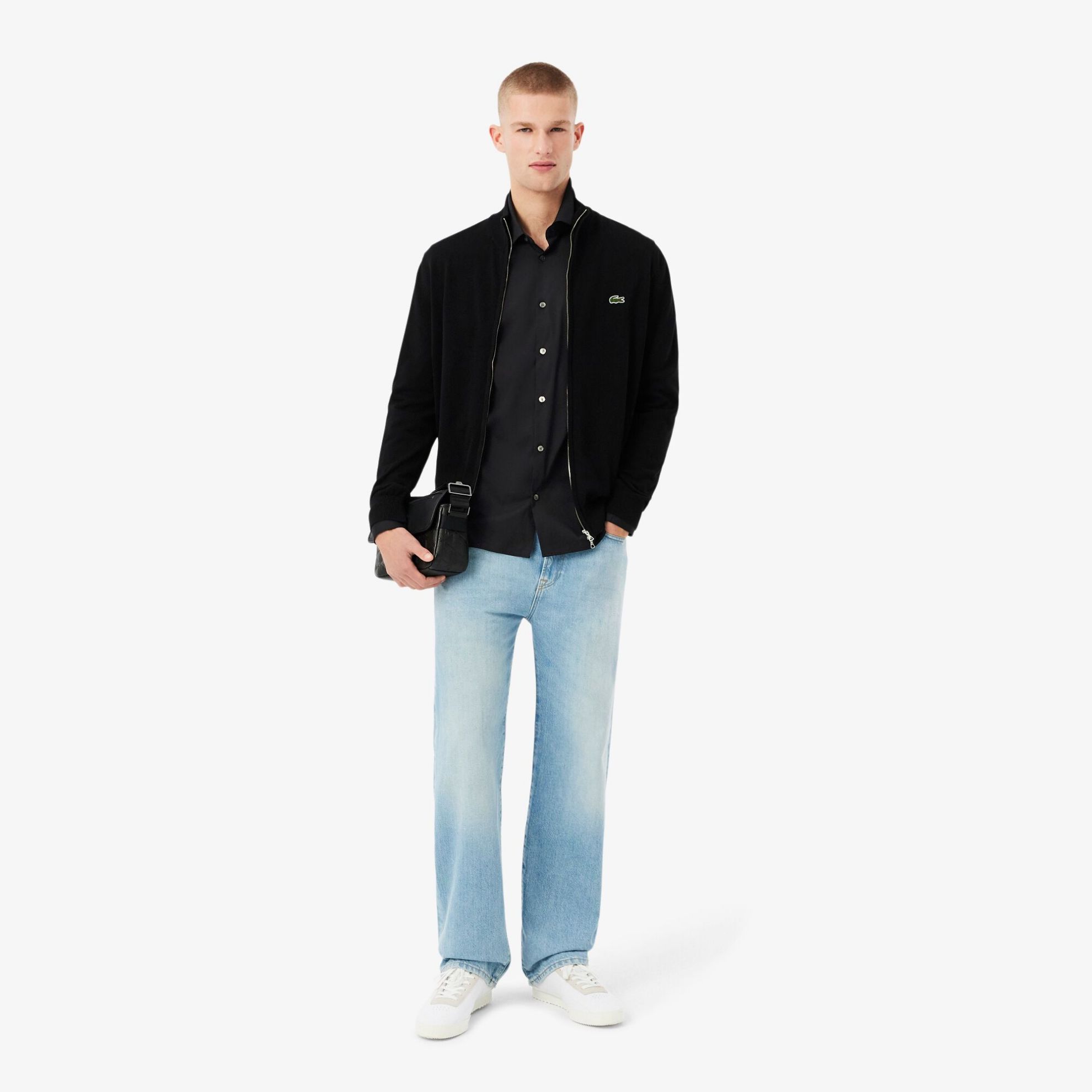 Εικόνα της Ανδρικό French Collar Cotton Poplin Πουκάμισο Slim Fit