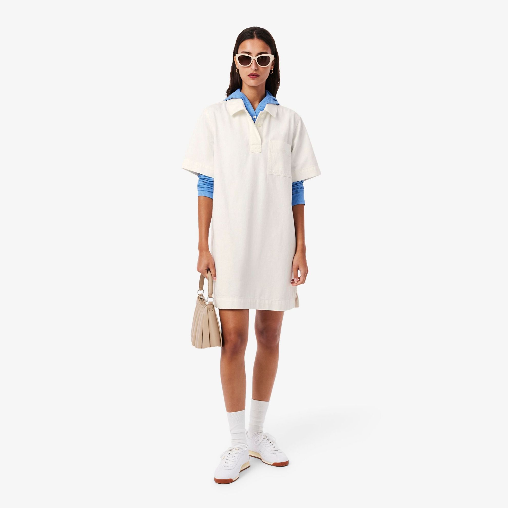 Εικόνα της Oversized Denim Polo Φόρεμα
