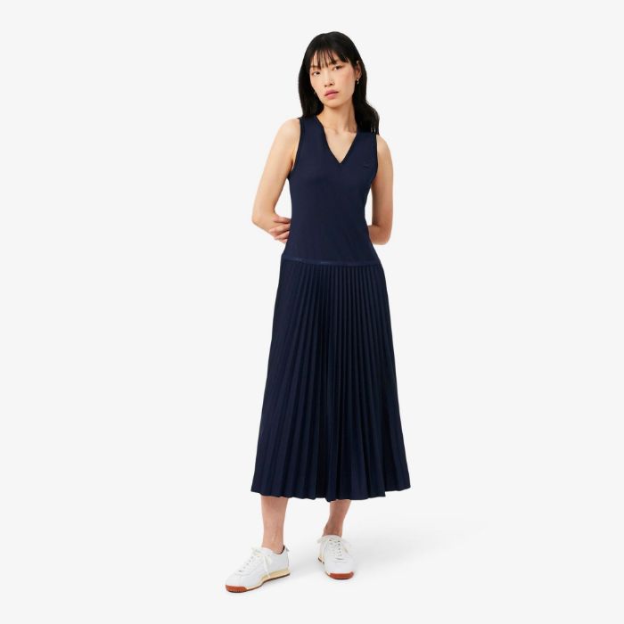 Εικόνα της Γυναικείο Αμάνικο Pleated Φόρεμα