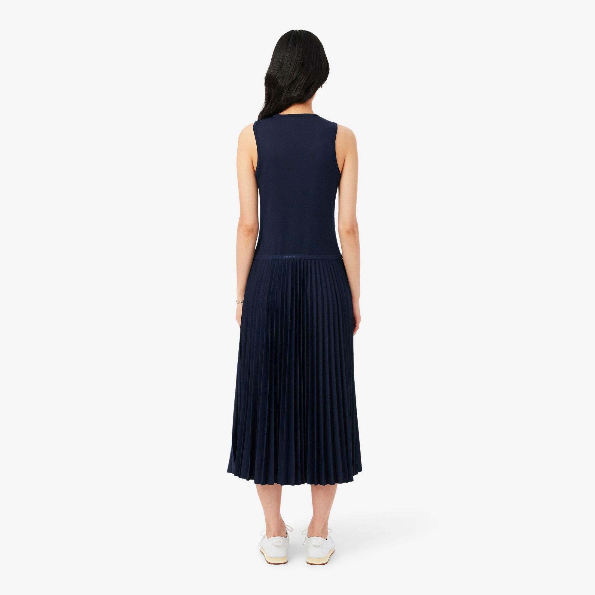 Εικόνα της Γυναικείο Αμάνικο Pleated Φόρεμα