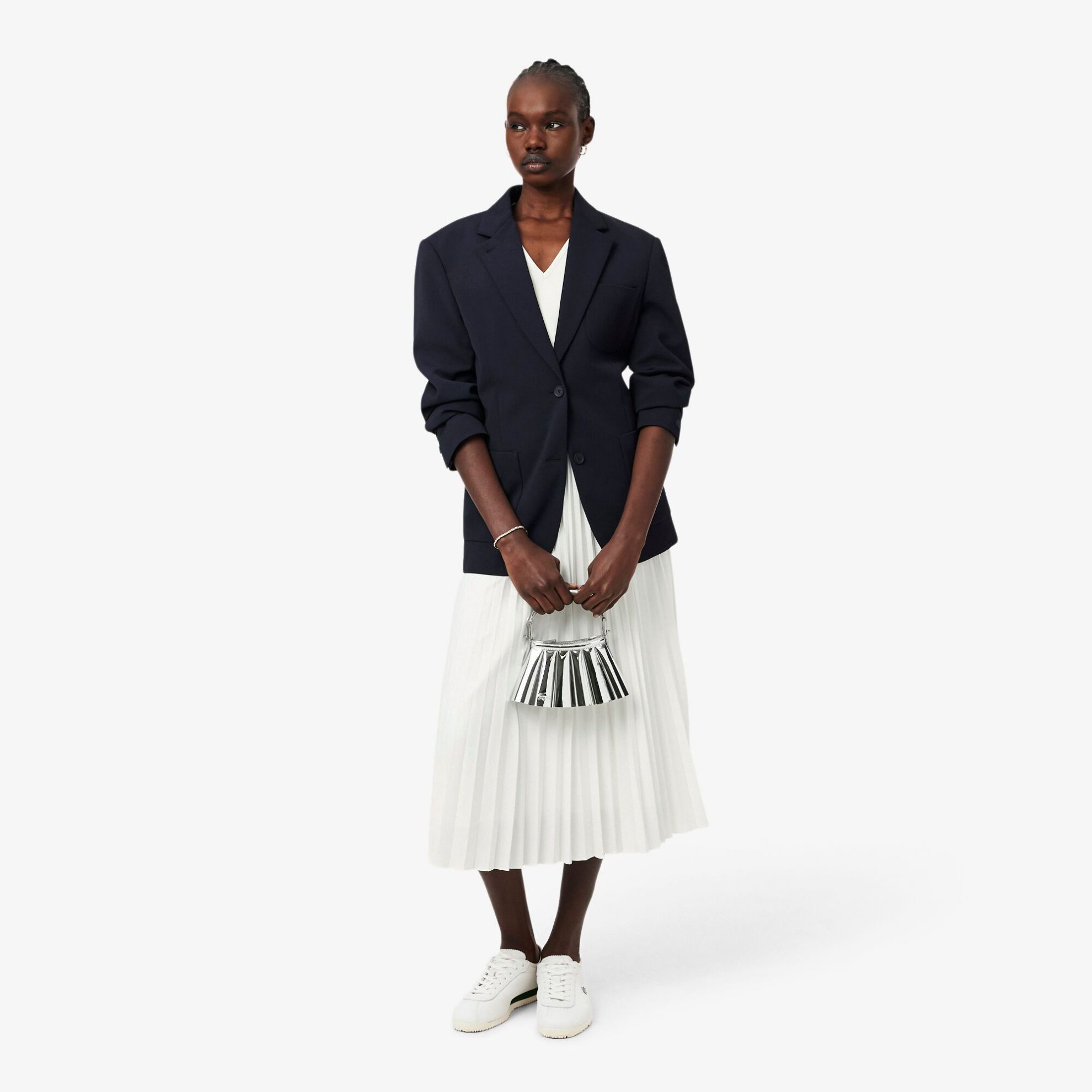Εικόνα της Γυναικείο Αμάνικο Pleated Φόρεμα