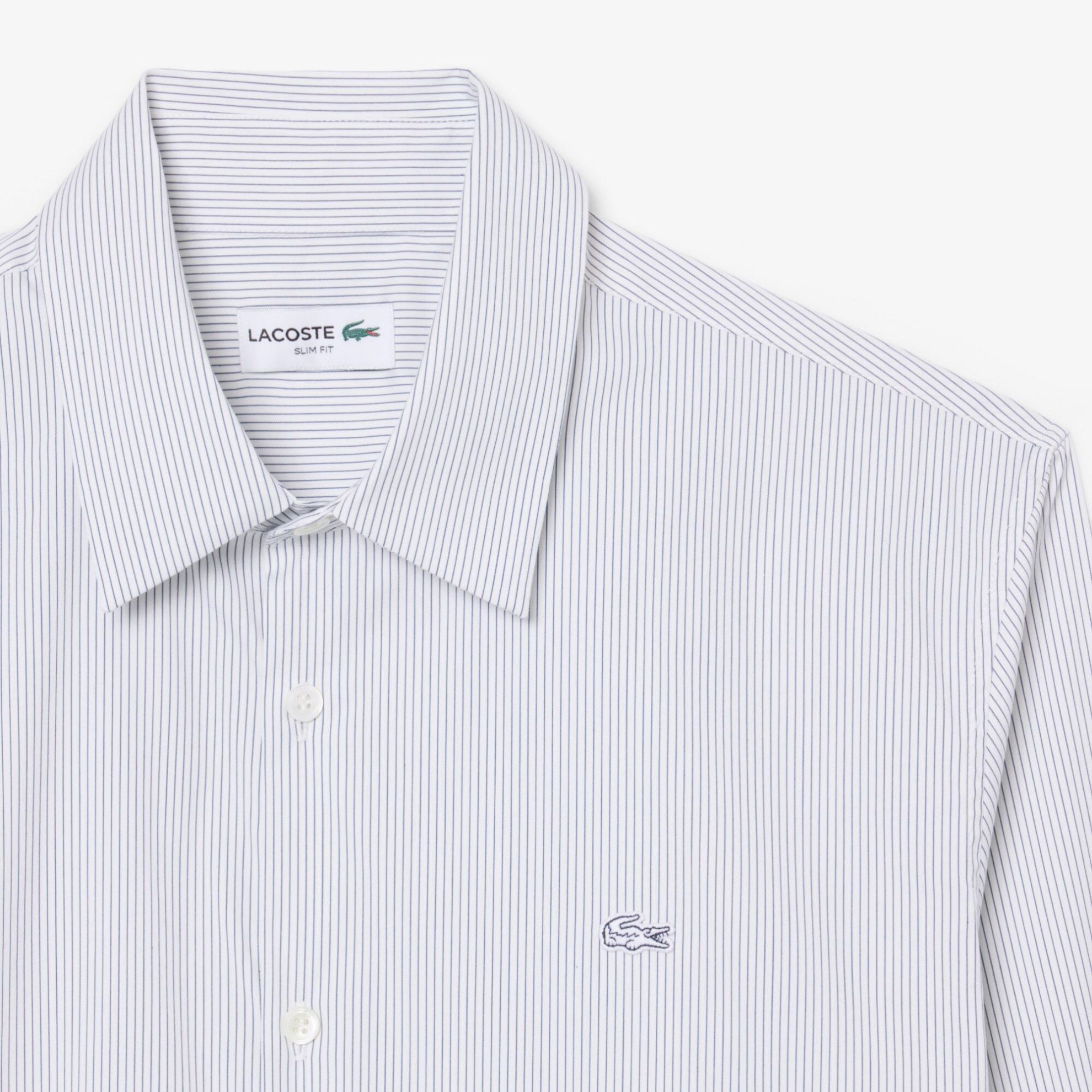 Εικόνα της Ανδρικό Striped Pinpoint Πουκάμισο Slim Fit