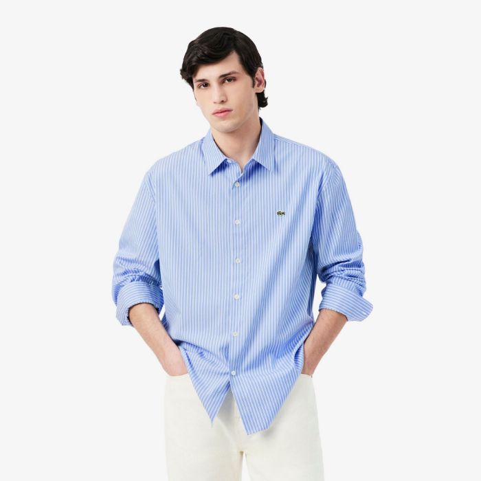 Εικόνα της Ανδρικό Striped Pinpoint Πουκάμισο Regular Fit