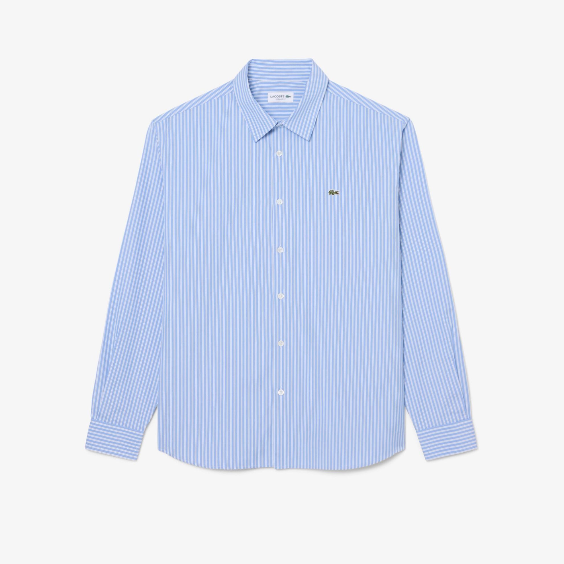 Εικόνα της Ανδρικό Striped Pinpoint Πουκάμισο Regular Fit