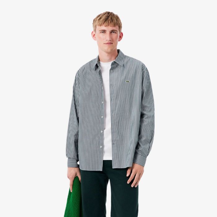 Εικόνα της Ανδρικό Striped Pinpoint Πουκάμισο Regular Fit