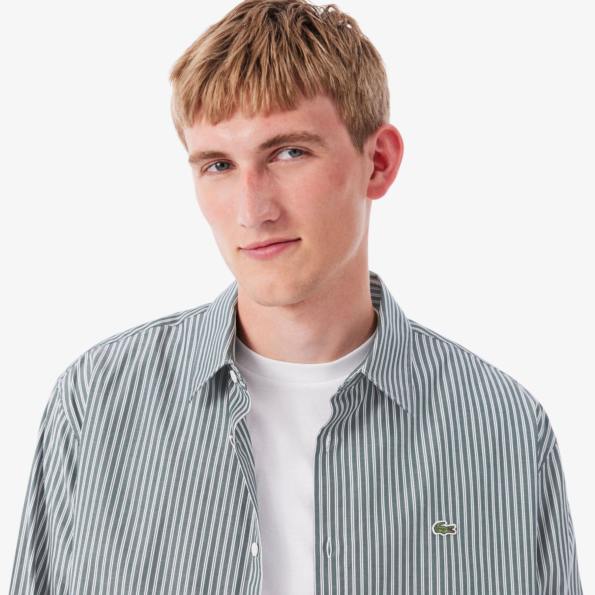 Εικόνα της Ανδρικό Striped Pinpoint Πουκάμισο Regular Fit