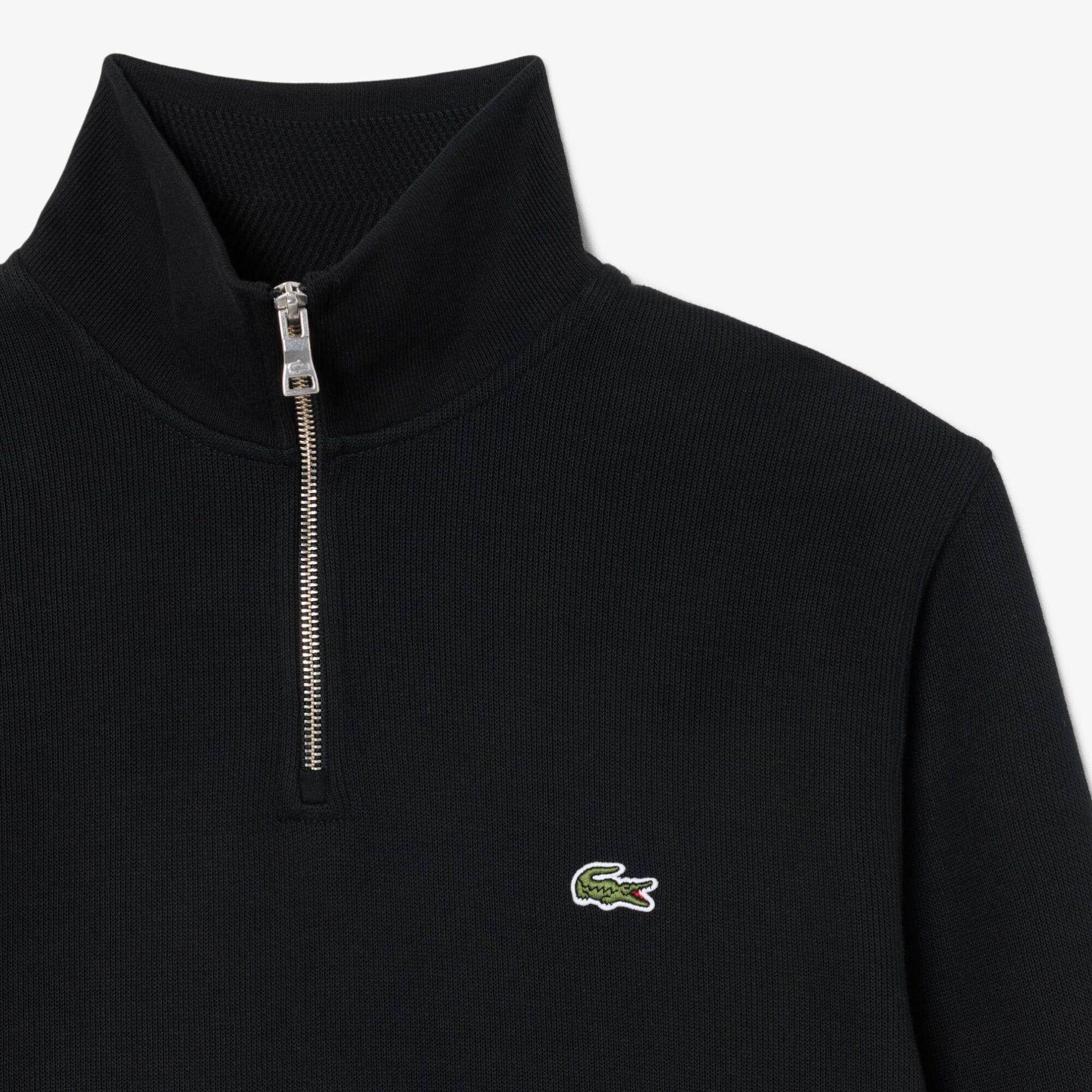 Εικόνα της Ανδρικό Zippered Stand-Up Collar Βαμβακερό Φούτερ