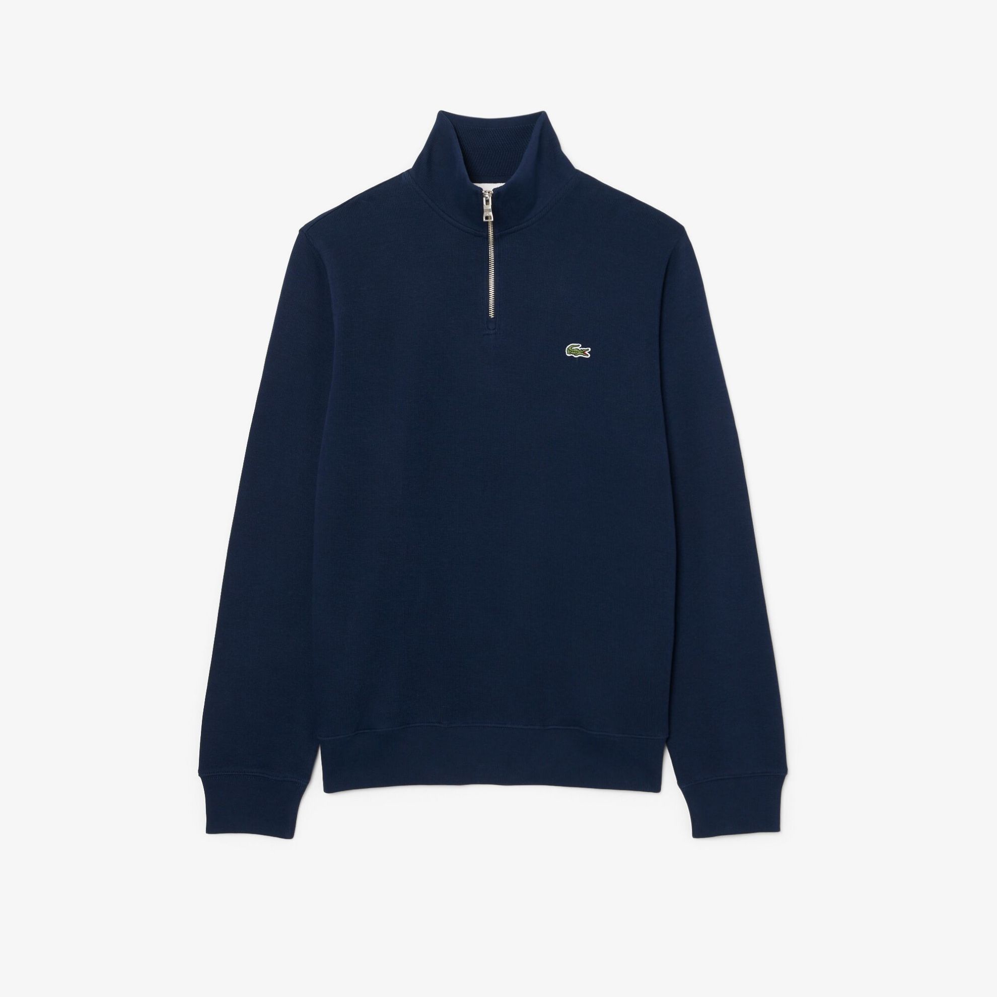 Εικόνα της Ανδρικό Zippered Stand-Up Collar Βαμβακερό Φούτερ
